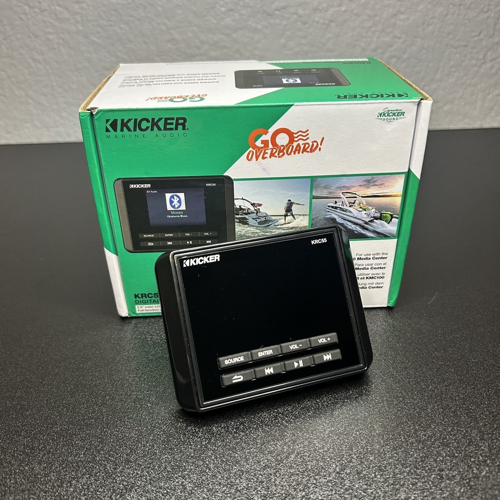 KICKER 47KRC55 KRC55 Digital Commander Marine Remote KMC5 KMC100 IP67 Open Box
